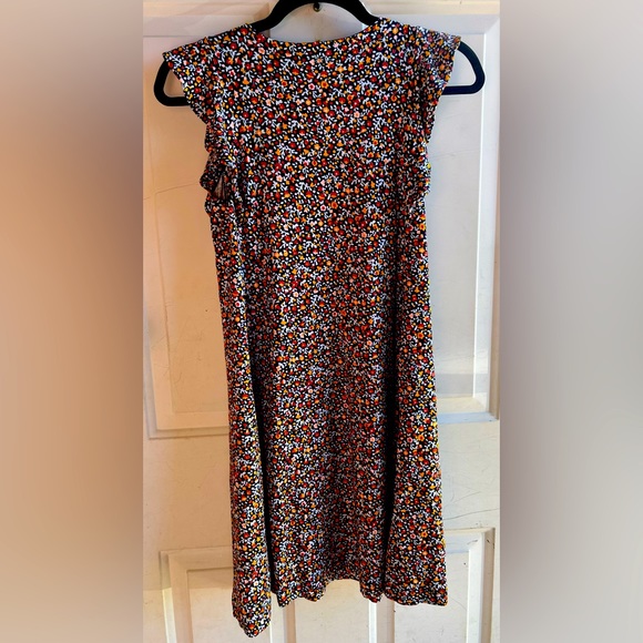 LOFT PETITES CAP SLEEVE FLORAL PRINT DRESS - Picture 2 of 4